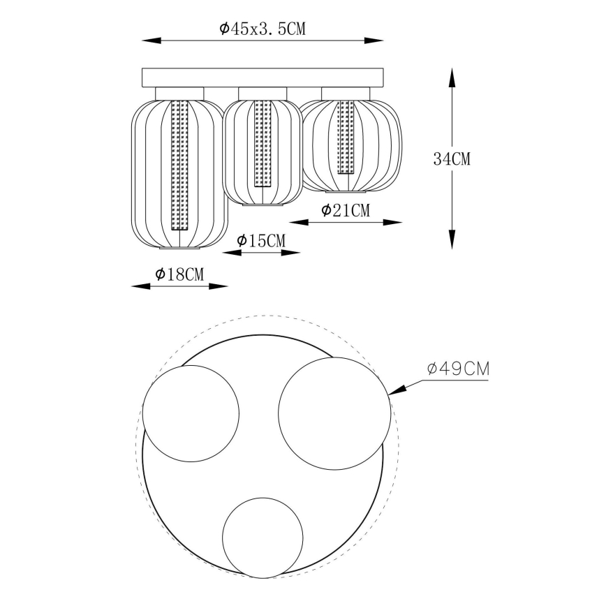 Globo - LED Laevalgusti LED/23W/230V
