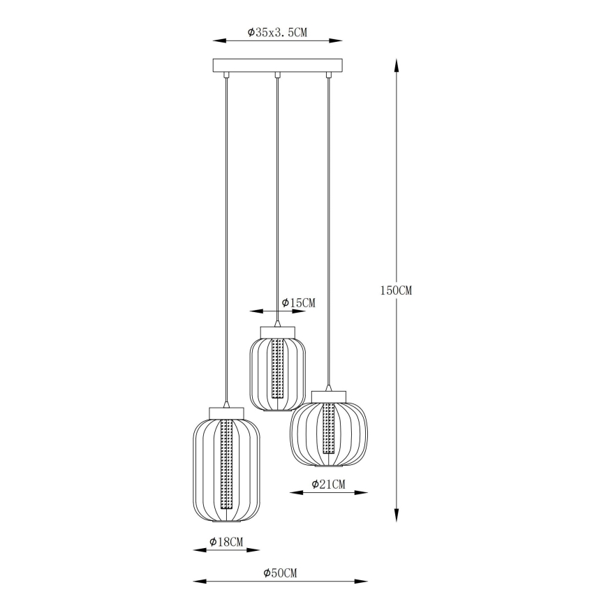 Globo - LED Lühter LED/23W/230V