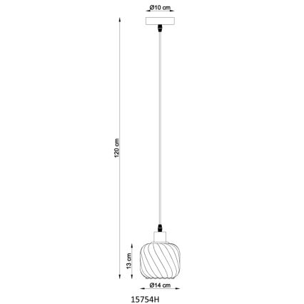 Globo - Lühter 1xE27/25W/230V d. 14 cm