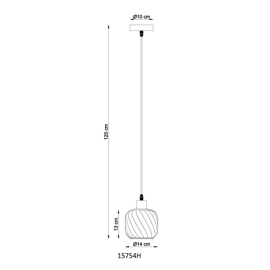 Globo - Lühter 1xE27/25W/230V d. 14 cm
