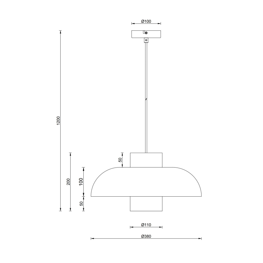 Globo - Rippvalgusti kaabliga 1xE27/60W/230V must