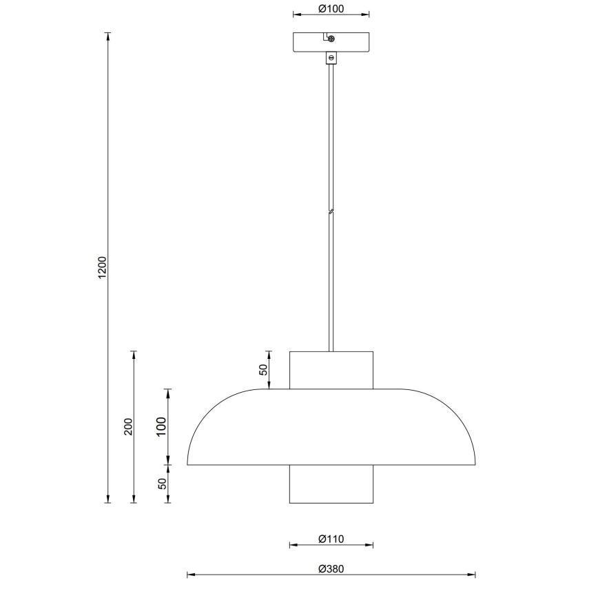 Globo - Pendelvalgusti kaabliga 1xE27/60W/230V