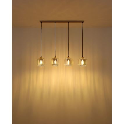 Globo - Rippvalgusti kaabliga 4xE27/40W/230V