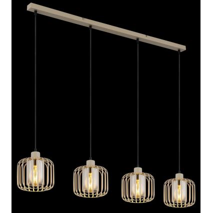 Globo - Rippvalgusti kaabliga 4xE27/40W/230V