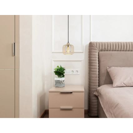 Globo - Kaabliga rippvalgusti 1xE27/40W/230V, läbimõõt 18 cm