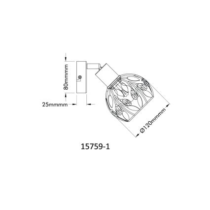 Globo - Kohtvalgusti seinale 1xE14/25W/230V