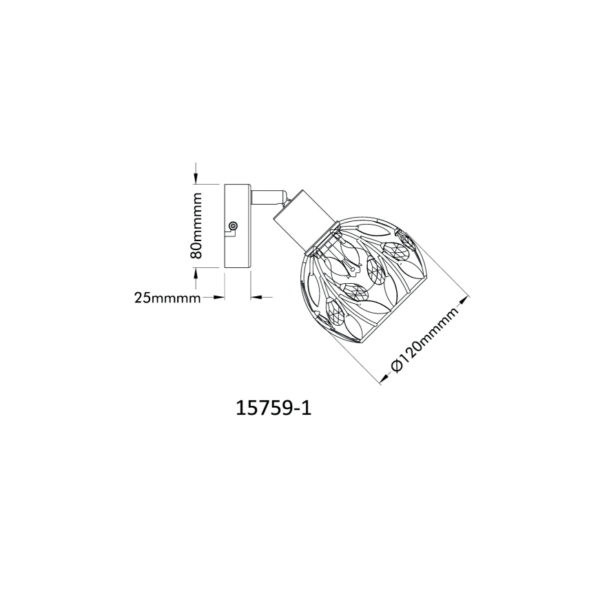 Globo - Kohtvalgusti seinale 1xE14/25W/230V