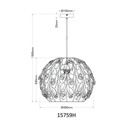 Globo - Lühter 1xE27/40W/230V d. 40 cm