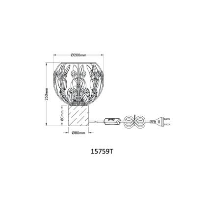 Globo - Laualamp 1xE27/40W/230V