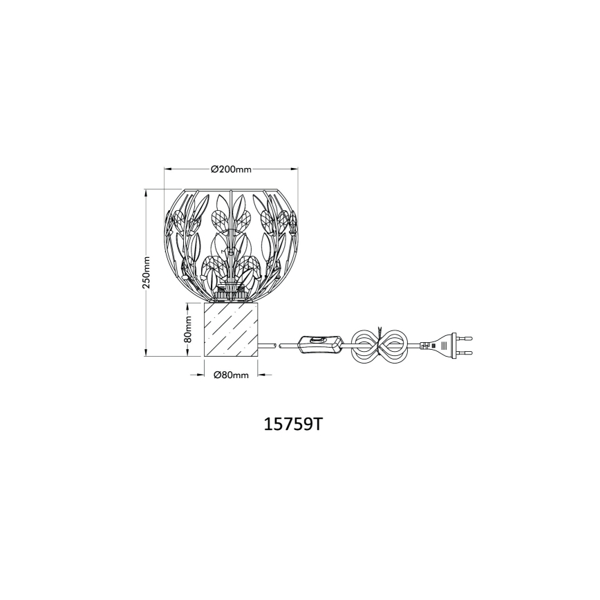Globo - Laualamp 1xE27/40W/230V