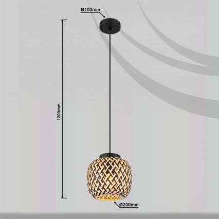 Globo 15766H - Lühter COLLY 1xE27/15W/230V d. 20 cm