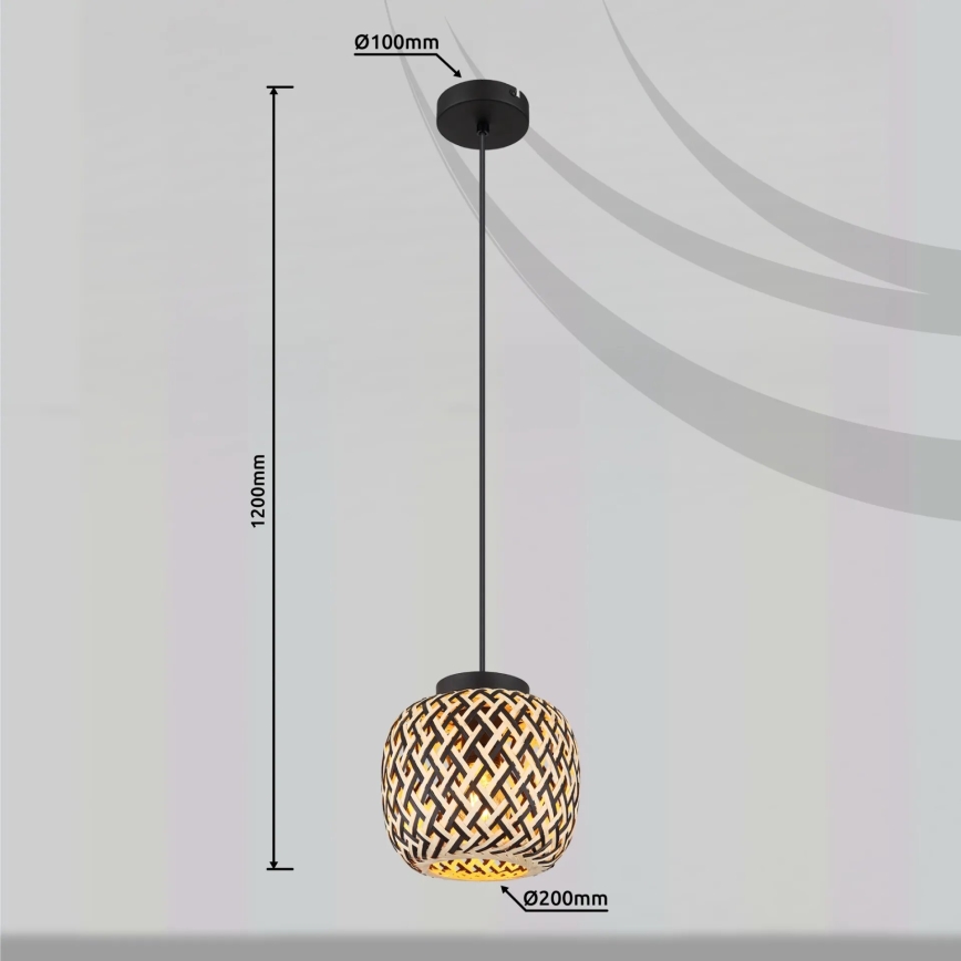 Globo 15766H - Lühter COLLY 1xE27/15W/230V d. 20 cm