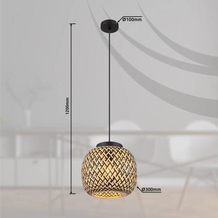Globo 15766H1 - Lühter COLLY 1xE27/15W/230V d. 30 cm
