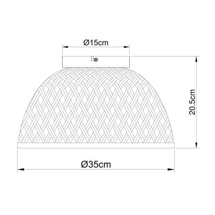 Globo - Pinnale kinnitatav lühter 1xE27/15W/230V bambus
