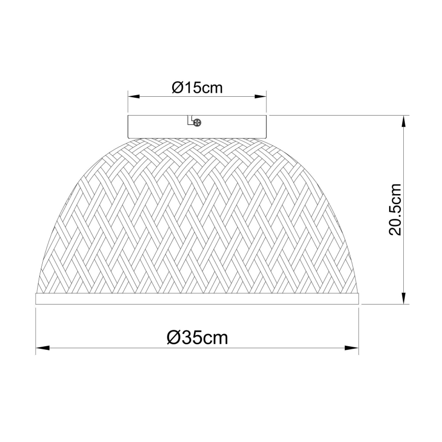 Globo - Pinnale kinnitatav lühter 1xE27/15W/230V bambus