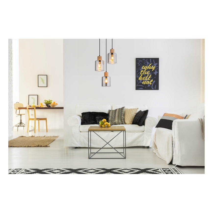 Globo - rippvalgusti kaabliga 3xE27/25W/230V, läbimõõt 30 cm