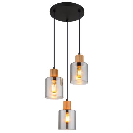 Globo - rippvalgusti kaabliga 3xE27/25W/230V, läbimõõt 30 cm