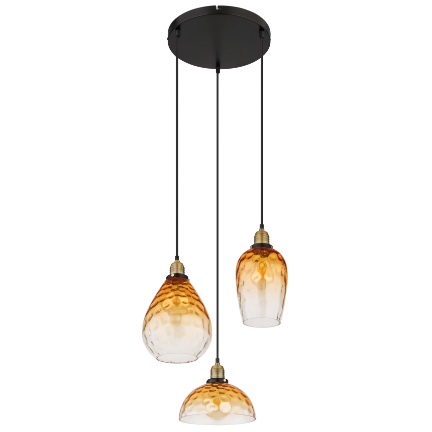 Globo - Lühter 3xE27/60W/230V d. 46 cm oranž