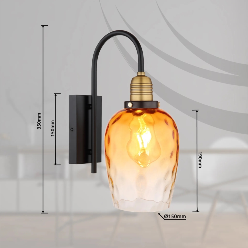 Globo - Seinavalgusti 1xE27/60W/230V oranž