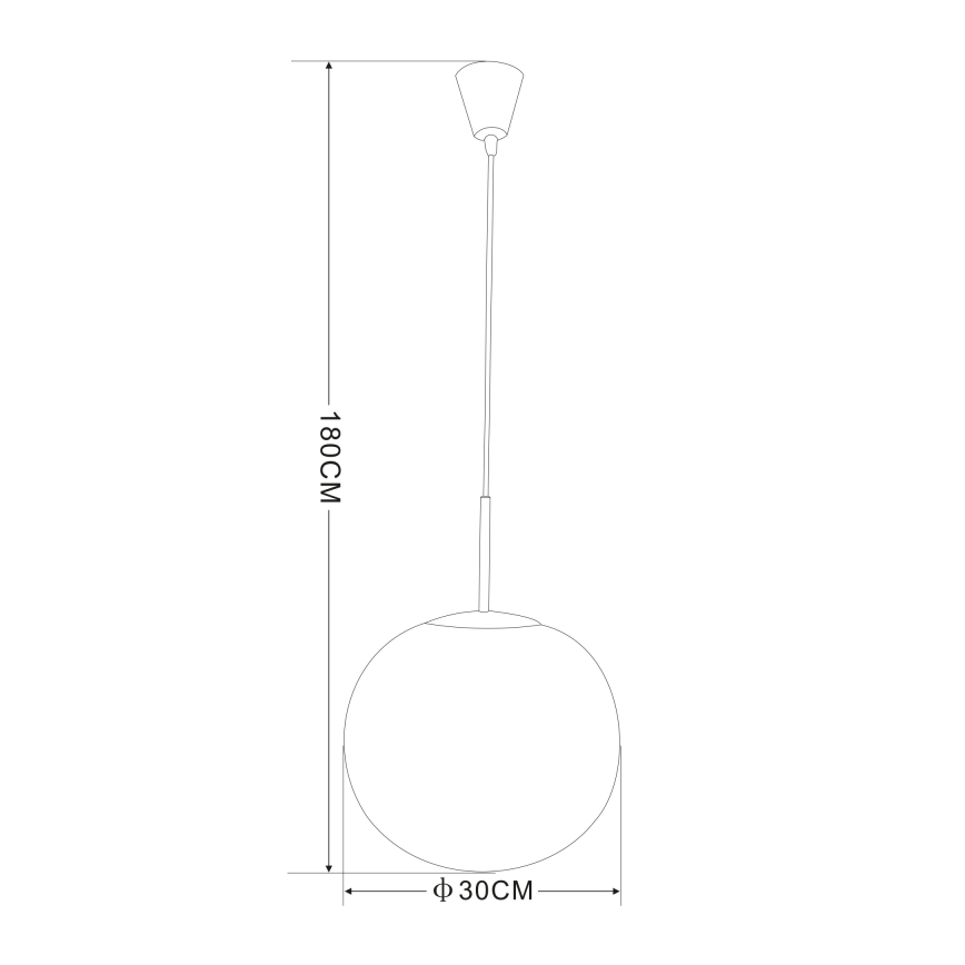 Globo - Lühter 1xE27/60W/230V diameeter 30 cm