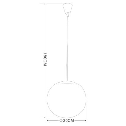 Globo - Lühter 1xE27/60W/230V d. 20 cm