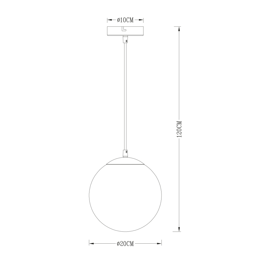 Globo - Lühter 1xE27/40W/230V d. 20 cm