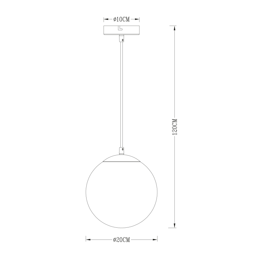 Globo - Lühter 1xE27/40W/230V d. 20 cm