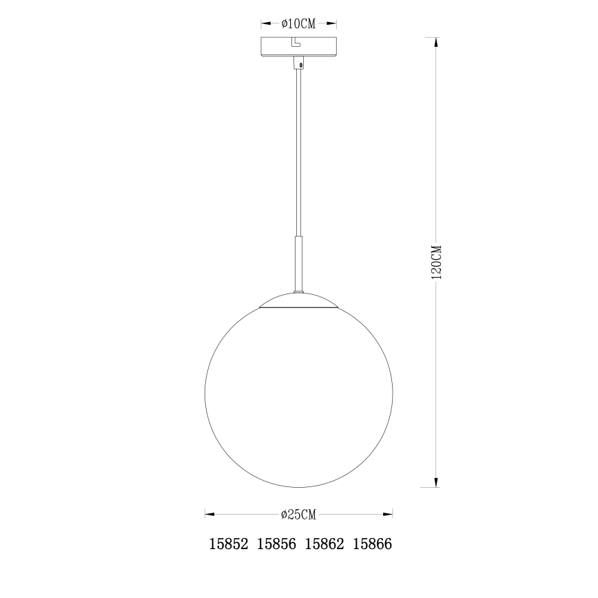 Globo - Lühter 1xE27/40W/230V d. 25 cm