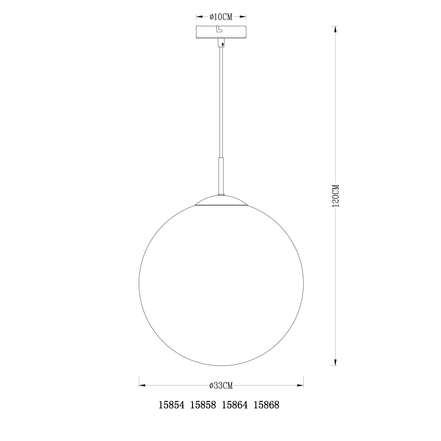 Globo - Lühter 1xE27/40W/230V d. 33 cm