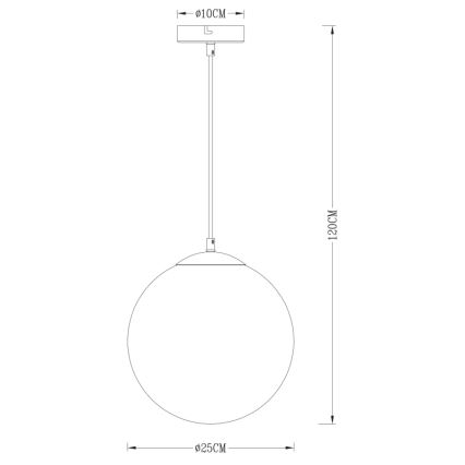 Globo - Lühter 1xE27/40W/230V d. 25 cm