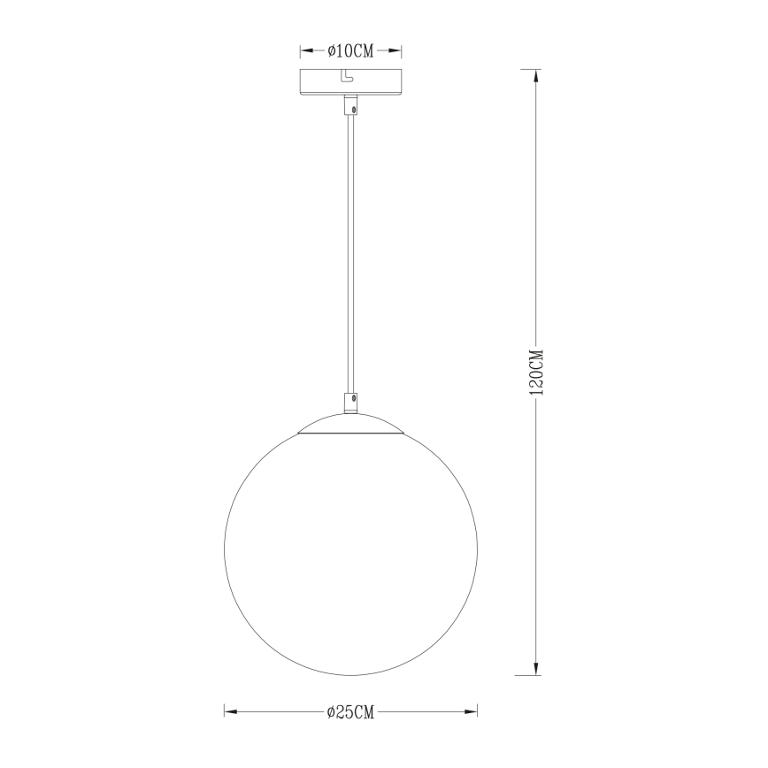 Globo - Lühter 1xE27/40W/230V d. 25 cm