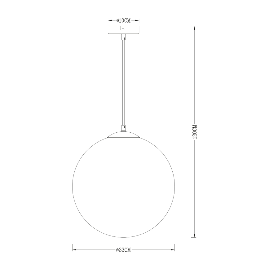 Globo - Lühter 1xE27/40W/230V d. 33 cm