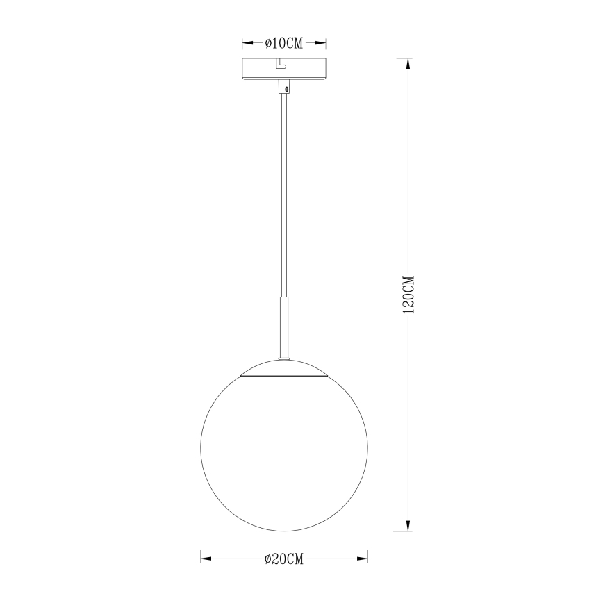 Globo - Lühter 1xE27/40W/230V d. 20 cm