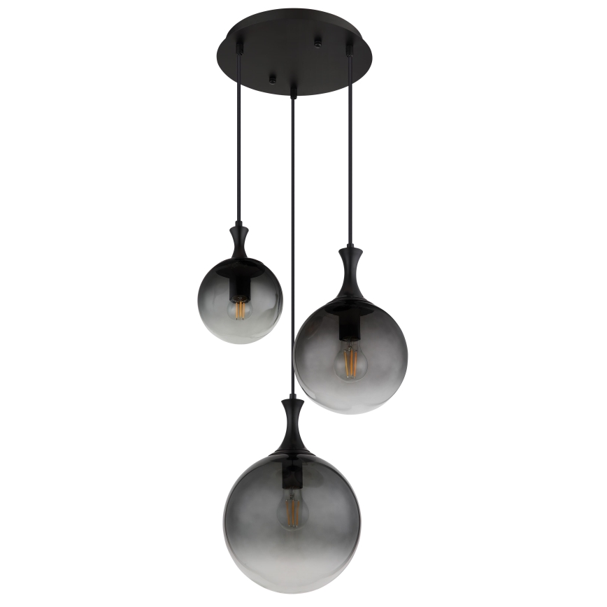 Globo - Lühter 3xE27/10W/230V d. 48 cm must