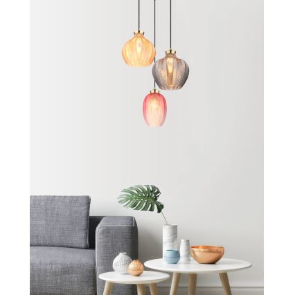 Globo - Rippvalgusti kaabliga 3xE27/60W/230V läbimõõt 45 cm