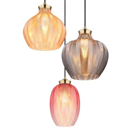 Globo - Rippvalgusti kaabliga 3xE27/60W/230V läbimõõt 45 cm
