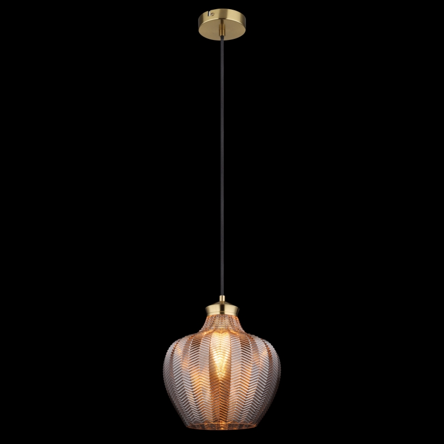 Globo - rippvalgusti kaabliga 1xE27/60W/230V läbimõõt 22 cm suitsune