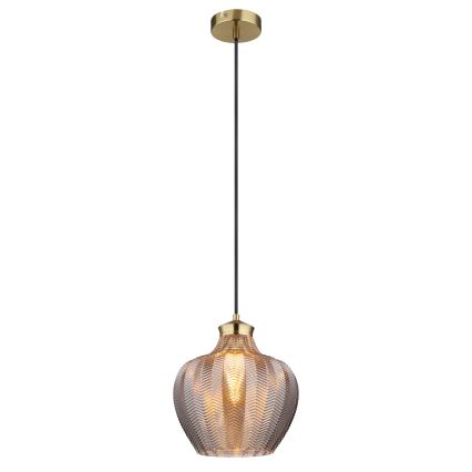 Globo - rippvalgusti kaabliga 1xE27/60W/230V läbimõõt 22 cm suitsune
