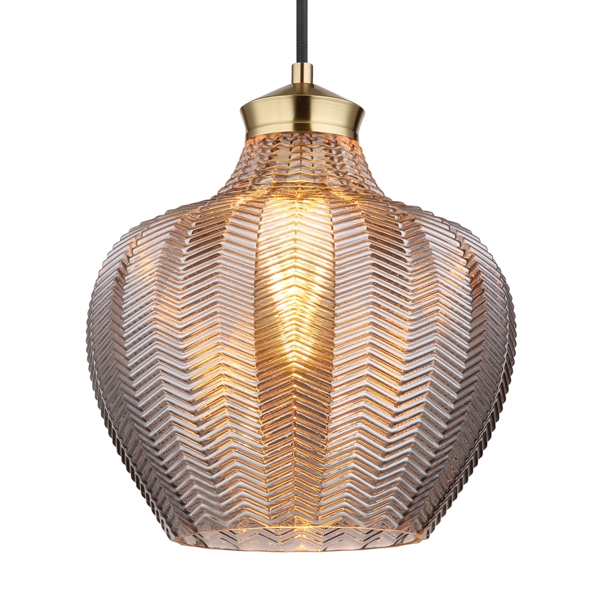 Globo - rippvalgusti kaabliga 1xE27/60W/230V läbimõõt 22 cm suitsune