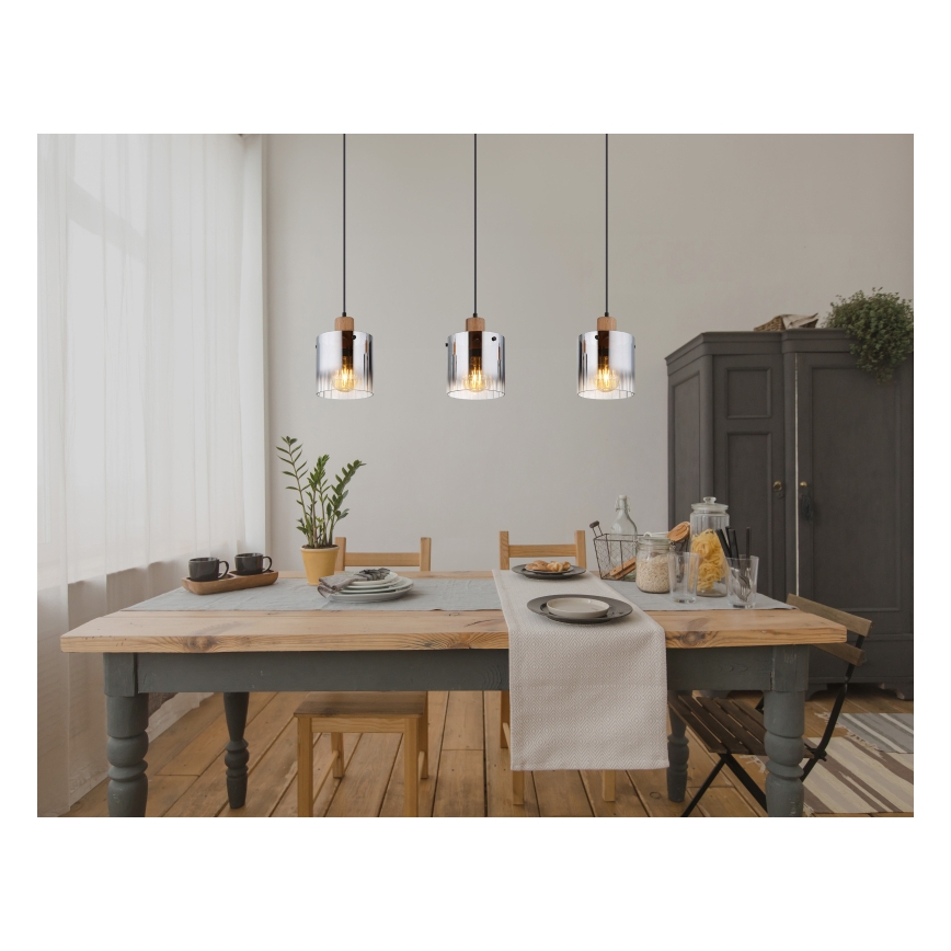 Globo - Kaabliga rippvalgusti 3xE27/60W/230V