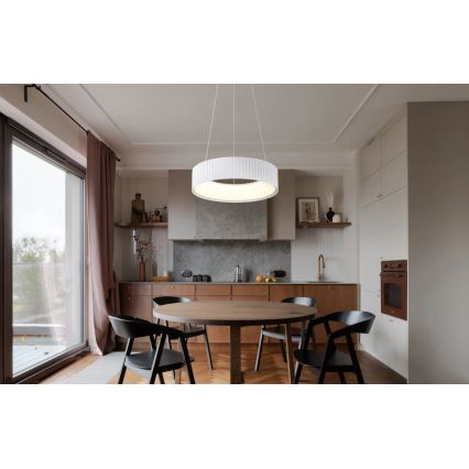Globo - kaablil riputatav LED-rippvalgusti LED/45W/230V 2700/4000/6000K läbimõõt 46 cm valge
