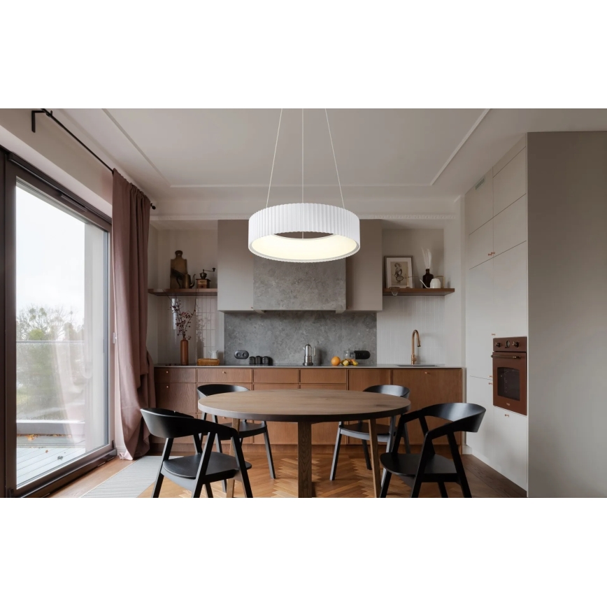 Globo - kaablil riputatav LED-rippvalgusti LED/45W/230V 2700/4000/6000K läbimõõt 46 cm valge