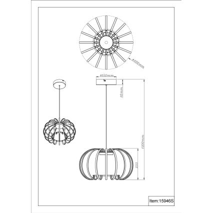 Globo - LED hämardatav rippvalgusti kaabliga LED/40W/230V 3000K