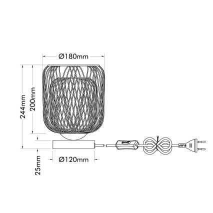 Globo - Laualamp 1xE27/40W/230V