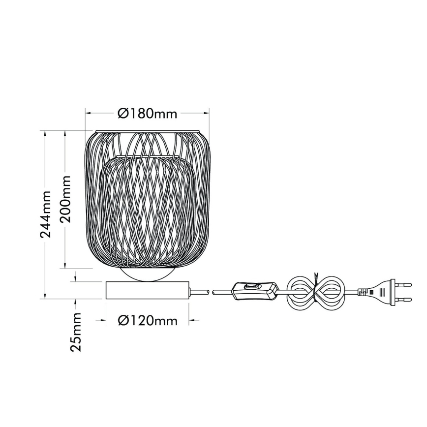 Globo - Laualamp 1xE27/40W/230V