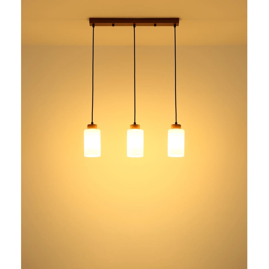 Globo - Kaabliga ripplamp 3xE27/60W/230V beež/valge