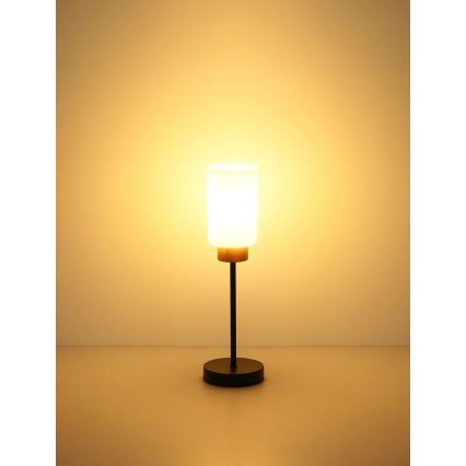 Globo - laualamp 1xE27/60W/230V must/valge