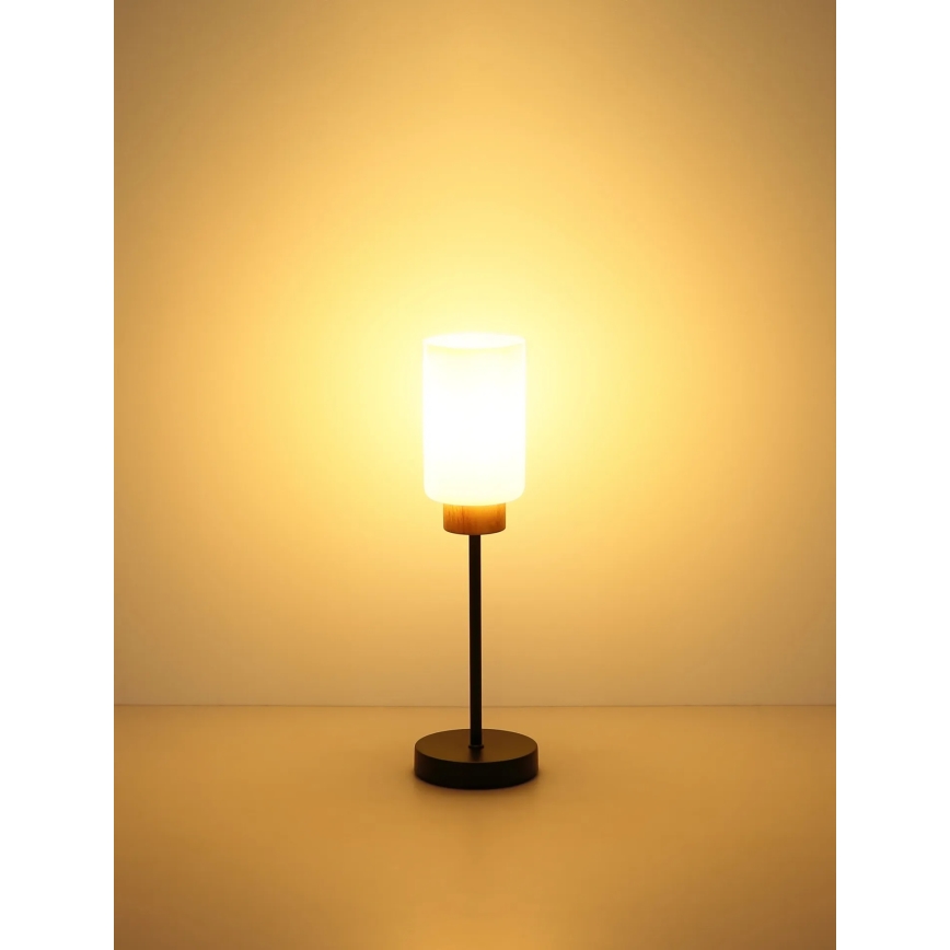 Globo - laualamp 1xE27/60W/230V must/valge