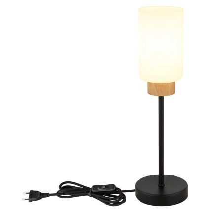 Globo - laualamp 1xE27/60W/230V must/valge