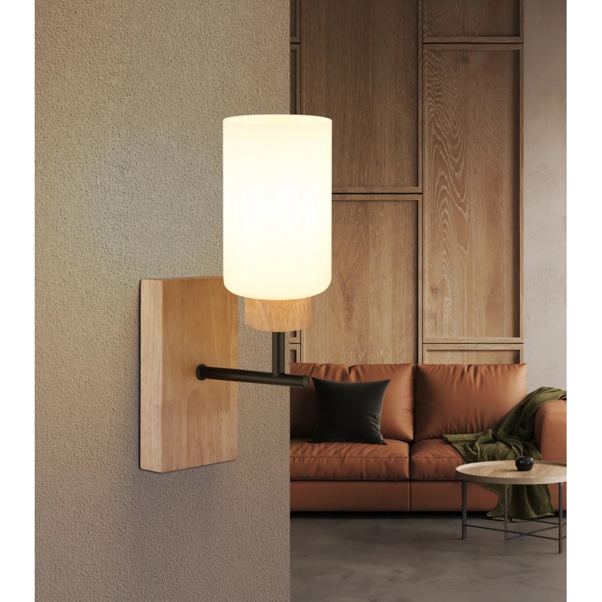 Globo - Seinavalgusti 1xE27/60W/230V tamm/valge